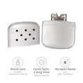 thumbnail image 2 of Suodoka Portable Zinc Alloy Hand Warmer Reusable Metal Pocket Heater for Winter Outdoor Fishing Camping Hiking 1 Pack (4.33 inches / 11 cm), 2 of 4