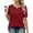 Red, variant on MOSHU Dressy Women Tops Crewneck Blouses for Women Striped Colorblock Short Sleeve Shirts Casual Summer Tops