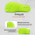 thumbnail image 4 of lnmuld Men Women Water Shoes Breathable Mesh Aqua Socks for Beach Pool Color:Green,Size:10, 4 of 9