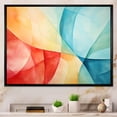 thumbnail image 2 of Designart "Midcentury Pastel Collages Serene Fusion III" Extra Large Abstract Framed Wall Art - Modern Yellow Abstract Geometric Entryway Framed Wall Art, 2 of 7