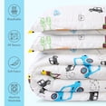 thumbnail image 2 of Juego de edredón Utopia Bedding All Season Car para niños con 2 camas, 2 of 8