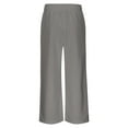 thumbnail image 3 of Letdown Girls' Solid Wide-Leg Lounge Pants, Casual Front Seam Detail Elastic Waist with Drawstring and Pockets for Kids 7-14 Years, 3 of 7