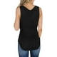 thumbnail image 4 of Camisetas sin mangas con cuello en V para mujer, camisetas Henley con botones, camisetas largas acanaladas Zhivalor  LRWJ597-2, 4 of 4