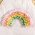 thumbnail image 5 of Tfken Toddler Teen Girl Outfits Sets Size 4-5 Years White 2 Pieces Rainbow Print Summer Halter Tops Pants Soft Sleeveless Outfit Set, 5 of 8