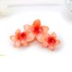 thumbnail image 1 of Flower Plastic Claw Hair Clips Hair Accessories for Women & Girls Orange Red 107.5x65x61mm, 1 of 1