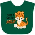thumbnail image 3 of Inktastic Just a Wee Bit Wild Cute Tiger Cub Boys or Girls Baby Bib, 3 of 4