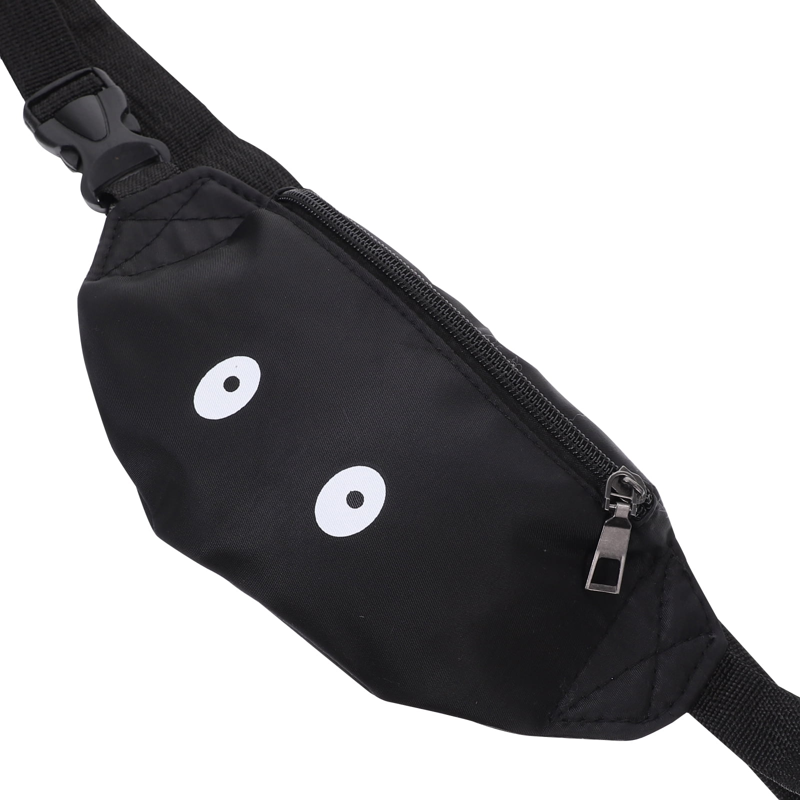 NUOLUX Kids Waist Bag Novelty Funny Small Eyes Fanny Pack Personality  Leisure Belt Hip Bag (Black) 