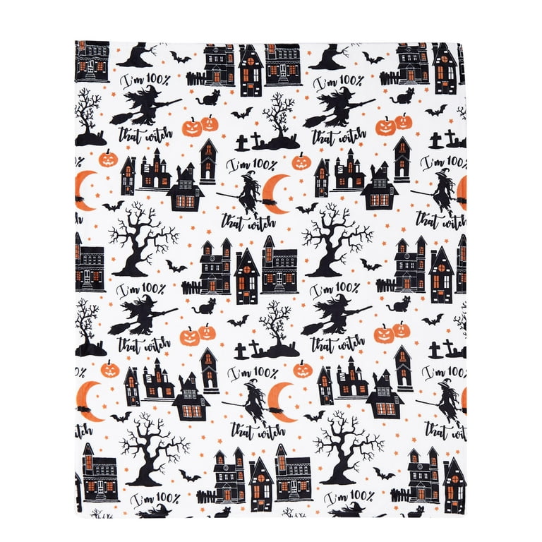 Way To Celebrate Witch Halloween Throw Walmart