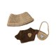 thumbnail image 2 of Ropa de muñeca de lujosa, decoración elegante de crochet juguetes suaves con mochila suéter de sombrero, atuendos de muñecas establecidos para, 2 of 7