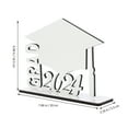 thumbnail image 2 of GARVALON Grad Picture Frame White MDF Desk Placement Party Supply 1 Piece, 2 of 6