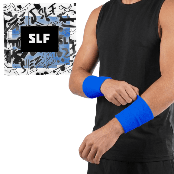 Hue Royal Blue Drip Wristbands