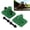 Green, variant on Riousery Upgraded 2-Set 3/8-Inch Tractor Bucket Grab Hook Grade 70 Forged Steel Bolt-On Tow Hook Mount Support Plate For RV UTV Truck Up To 15000LBS Load Limit (Red, 2.87 lbs / 1.3 kg)