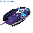 thumbnail image 2 of ziyahi Sensitive Button Gaming Mouse Frosted Skid-proof Computer Mice Backlit Laptop Accessaries, Black, Voiced, 2 of 5