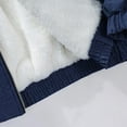 thumbnail image 6 of Zedker Mens Jacket Sherpa Lined Hoodie Jacket Winter Warm Heavy Weight Zip Up Hooded Sweatshirt Thick Fleece Coats Blue XXXXL, 6 of 10