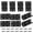 Matte Black,2.44"x 1.42",10Pcs, variant on 10Pcs Matte Black Door Hinges,2.5 Inch Iron Front Door Hinge,6 Hole Closet Exterior Door Hinges Heavy Duty,Butt Hinge for Jewelry Box,Bedroom,Cabinet Door