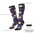 thumbnail image 4 of Honeii Corgi Lying With Moons And Stars Print Long Socks,Novelty Design Socks Gift for Men and Women,Crew Socks,Calf Socks, 4 of 6