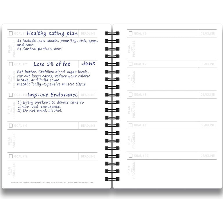 Cossac Fitness Journal & Workout Planner - Designed by Experts Gym  Notebook, Workout Tracker,Exercise Log Book for Men Women Fitness,  Hardcover Black