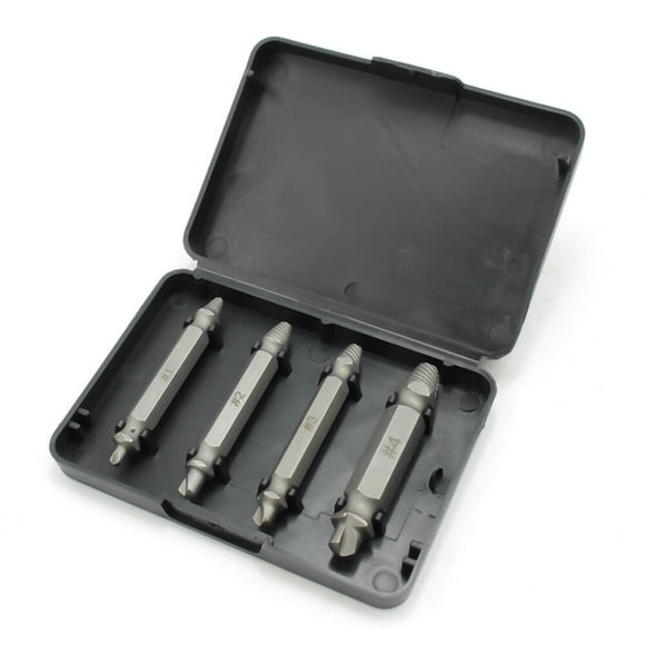 4Pcs Screw Extractor for Broken Head Screw Broken Tube Broken Tap Bolt Removal Tool Broken