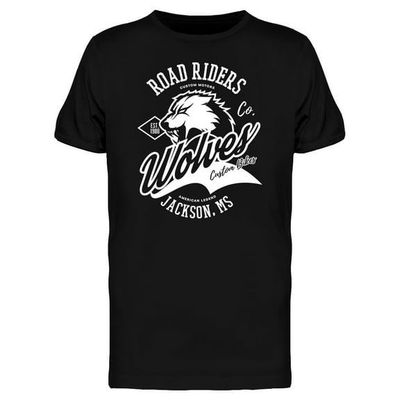 Road Riders Wolves T-Shirt Men -Image by Shutterstock, Male 3X-Large