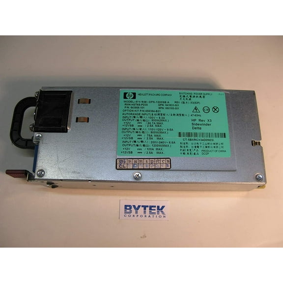 HPE Power Supply, 1200W, 1U Height, HEPB