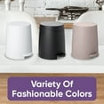 thumbnail image 4 of Superio Small Trash Can with Lid 3 Liter Taupe, 4 of 9