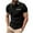 Black#01, variant on ZCFZJW Golf Shirts for Men Short Sleeve Regular Fit Moisture Wicking Performance Casual Summer Striped Print Mens Polo Shirts with Pockets Dark Gray L