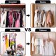 thumbnail image 4 of Perchas ahorradoras de espacio, perchas mágicas de plástico multiusos con 9 agujeros, organizador de perchas para ropa pesada, camisas, pantalones, vestidos y abrigos, color rosa., 4 of 5