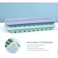 thumbnail image 4 of Paquete de 2 bandejas para cubitos de hielo con tapas, bandejas para cubitos de palos con material fácil de empujar y sacar, ideal para deportes y botellas de agua Sailing Electrónica, 4 of 6