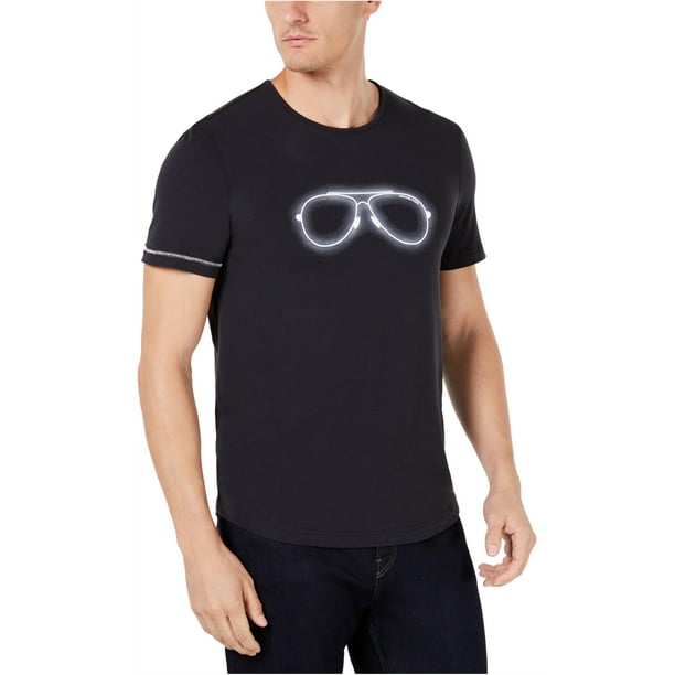 Michael Kors Camiseta gráfica para hombre, diseño de aviador
