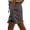 Gray, variant on WMTBSRSW Roll Hem Casual Shorts for Women Lightweight Straight Leg Linen Shorts High Waist Drawstring Bermuda Shorts with Pockets Green X-Large
