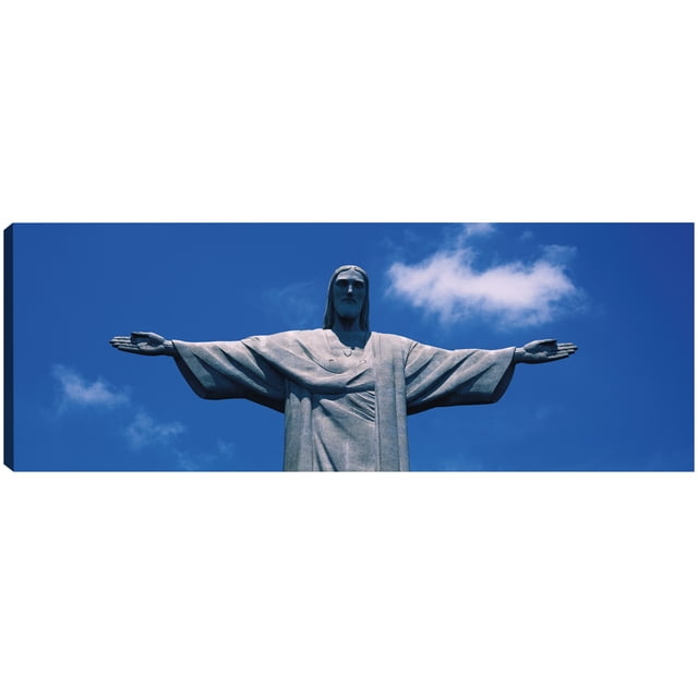 Cuadro Decorativo - Cristo Redentor, Brasil Jr Impresión en canvas, estrechado.