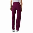 thumbnail image 4 of 32 Degrees Cool Women's High Rise Ribbed Active Yoga Semi-Flare Pant, Purple, X-Large, 4 of 4