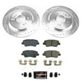 thumbnail image 3 of PowerStop Rear Z23 Evolution Sport Carbon-Fiber Ceramic Brake Pad and Drilled & Slotted Rotor Kit Fits: HYUNDAI Select Models K8619, 3 of 10