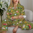 thumbnail image 4 of Wukai Transportation Prints Print Women's Pajama Set - Soft Long Sleeve Sleepwear for Comfort and Style-X-Large, 4 of 9