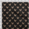 thumbnail image 4 of oneOone Polyester Spandex Black Fabric Rooster Cock Craft Projects Decor Fabric Printed By The Yard 56 Inch Wide, 4 of 4