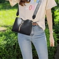thumbnail image 2 of Stylago Women Small Crossbody Bags with Bow Pendant Fashion Purses for College Students Zip Handbags Bucket Shoulder Bag Black, 2 of 6
