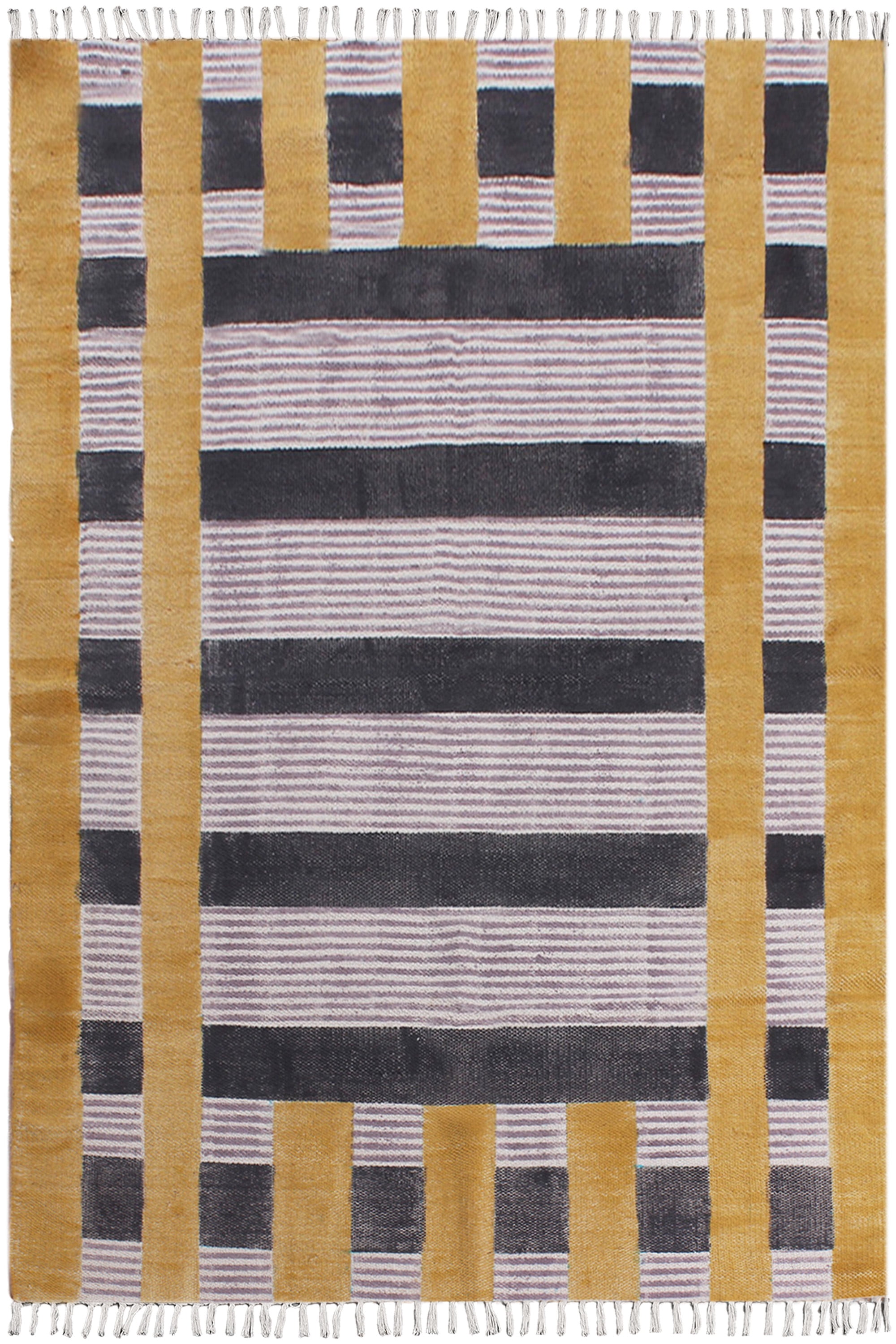 Casavani Garden Yoga Mat Outdoor Patio Rug, Yellow 4x6 ft