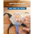 thumbnail image 2 of Carrete de cable de extensión DEWENWILS, retráctil, 6 salidas, 15 A, 60 pies, 2 of 7
