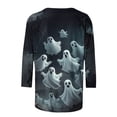 thumbnail image 3 of Halloween Shirts for Women, 3/4 Sleeve Fall Tops, Funny Witch Graphic Crew Neck Tee, Halloween Party Costume Perfect Gifts, 3 of 5