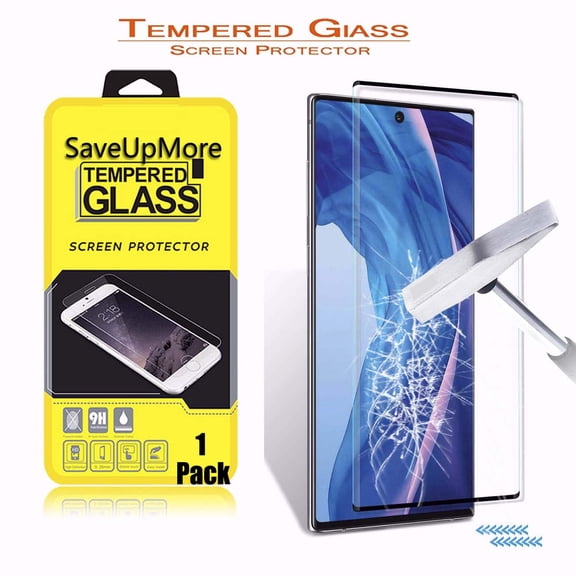 Njjex [1-Pack] for Samsung Galaxy Note 10 10 Plus 10  Note 8 Tempered Glass Screen Protector, Anti-Scratch, Anti-Fingerprint, Bubble Free