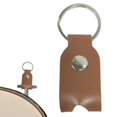 thumbnail image 5 of Llavero de piel sintética con hebilla de metal macizo portátil para bateristas principiantesMarrón oscuroXL, 5 of 5