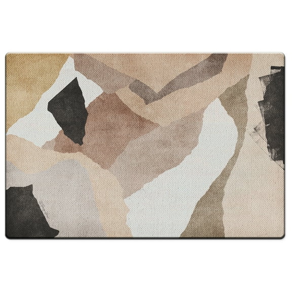Highland Home "Mocha Abstract" 30" x 20" Comfort Kitchen Floor Mat