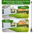 thumbnail image 4 of ROMUCHE 67.3in Wheel Rotary Edger, Hand Manual Lawn Edger, Wheel Rotary Trimmer Grass Edger Shear Adjustable Height Sidewalk Rotary Shear for Garden Lawn, 4 of 9