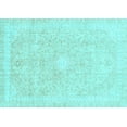 thumbnail image 1 of Ahgly Company Indoor Rectangle Abstract Light Blue Modern Area Rugs, 8' x 10', 1 of 4