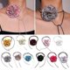 thumbnail image 4 of Big Rose Flower Collarbone Chain Simple Adjustable Cloth Necklace Women Choker-YUHAO--White-Model code 30130 White, 4 of 5