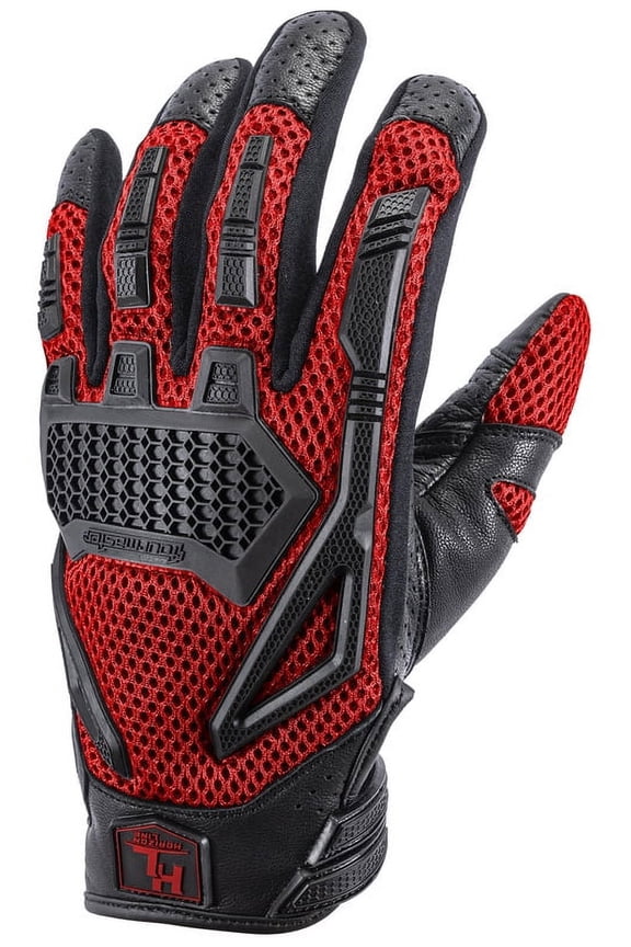 Switchback Mens Adventure Touring Gloves Red XL