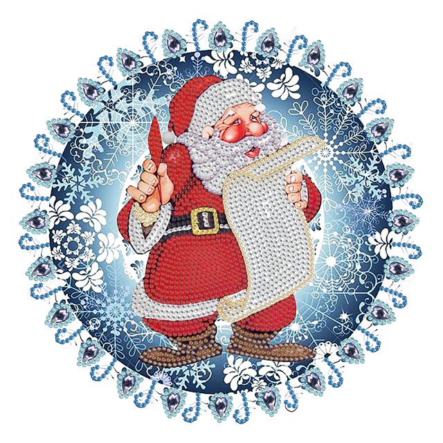 Adorno navideño Diamante de imitación Parte de dibujo Taladro en forma especial Pintura de diamante
