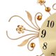 thumbnail image 5 of WORGEOUS Moderno metal diamantes flor silencioso reloj de pared 3D pared arte oficina casa sala de estar decoración (oro), 5 of 5