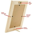 thumbnail image 4 of 12 Pack of DIY Unfinished Wooden Picture Frames Hold 4x6 Photo - Stand or Hang, 4 of 4