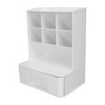 thumbnail image 1 of Boîte de Rangement, Design à Brancher Oblique, Design à Fente Supérieure, Étagère de Rangement Robuste et Durable pour l'École Blanc Pur, 1 of 8